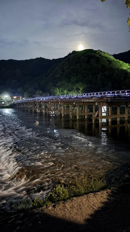 Togetsukyo Bridge at Night